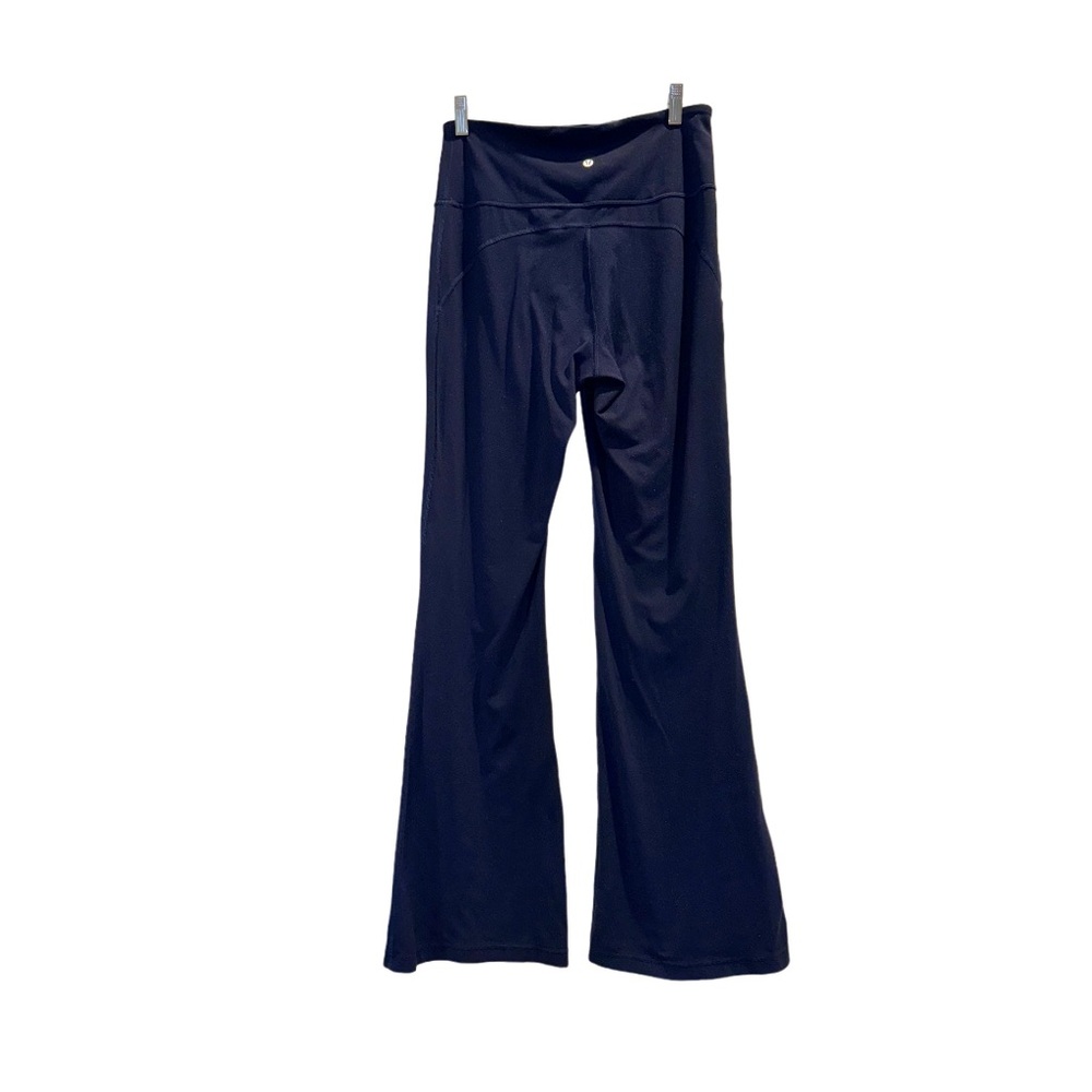 LULULEMON ATHLETICA Black yoga bell bottom high rise pants women’s size 10